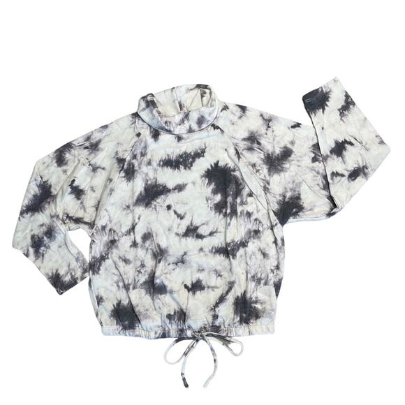 LUSH Purple Stone Tie Dye Long Sleeve Turtleneck Sweatshirt Women’s Size Small - Picture 1 of 7